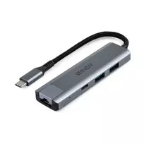 Lindy USB 3.2 Gen 2 Type C šakotuvas su Gigabit Ethernet