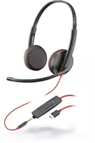 Ausinės POLY Blackwire C3225 laidinės, USB Type-C