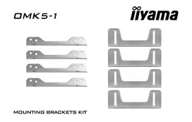 Laikiklių rinkinys iiyama OMK5-1 sidabrinis 105 mm plotis 36 mm gylis
