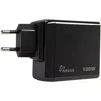PD įkroviklis INTER-TECH PD-3100 100W USB-C juodas greitas maitinimo adapteris