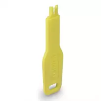 Raktas RJ-45 prievado blokavimui Lindy 47899, geltonas, 20×74,5×5,9 mm