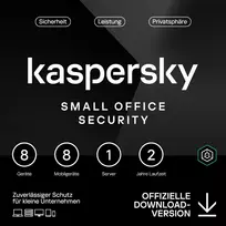 Kaspersky Small Office Security 8 įrenginiai + 8 mobilūs įrenginiai + 1 failų serveris, 2 metai