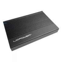 Išorinis HDD/SSD dėklas LC-Power LC-25U3-C Juodas 2,5 colio USB Type-C 6Gbit/s