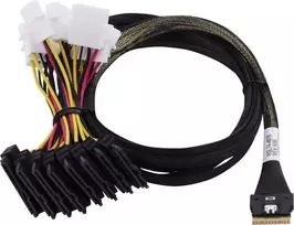 Adaptec kabelis 1x SFF8654 x8 -> SFF8639 8xU.3 vidinis 0,8 m SlimSAS - 8SFF-8639 x1 ir tri-režiminis SAS/SATA/NVMe