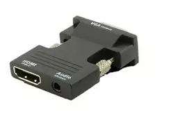 MicroConnect HDMIVGAAUDIOB lyties keitiklis VGA (D-Sub) į HDMI + garsas, juodas