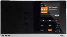 Nešiojamas DAB radijas TECHNISAT Digitradio 215 NDR 1 Dabbi Edition, juodas/sidabrinis