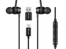 Ausinės Sandberg USB-C/A In-Earset su linijiniu mikrofonu