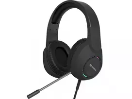 Ausinės SANDBERG BossBlaster USB – laidinės žaidimų ausinės, 20–20000 Hz, 2 m laidas, 240 g, juodos