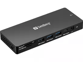 Sandberg USB-C 13-in-1 Docking Station Pro, laidinis, USB 3.2 Gen 1 Type-C