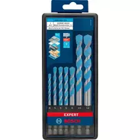 Gręžtų rinkinys Bosch Expert HEX-9, 7 vnt., 4–12 mm, HEX-9 kotas