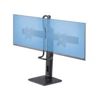 StarTech.com Dvigubo monitoriaus stovas kryžminiu skersiniu dviem 27 colių ekranams, VESA 75x75/100x100, aukščio reguliavimas be įrankių, iki 6 kg vienam ekranui