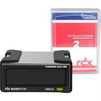 Išorinis RDX diskų rinkinys Tandberg Data Overland-Tandberg O-T su 2 TB HDD, USB 3.2 Gen 1, 260MB/s, juodas