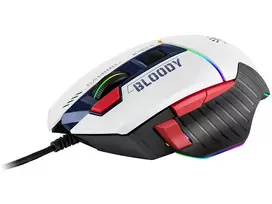Žaidimų pelė A4Tech Bloody W95Max USB – dešinei rankai, balta, 12000 DPI, 1 ms, 250 ips, 125/2000 Hz