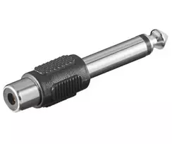 MicroConnect AUDANG adapteris 6,3 mm kištukas į RCA lizdą juodas