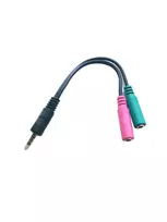 Microconnect AUDALS015 ausinių adapteris su mikrofonu, 3,5 mm 4 kontaktų kištukas – 2x 3,5 mm lizdas, 15 cm