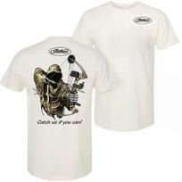 Mathews Archery Death Catch Us If You Can T-Shirt, Unisex Short Sleeve Casual XL gray