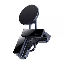 Magnetinis automobilinis laikiklis ekranui Baseus MaxView pilkas, skirtas išmaniajam telefonui ir planšetei tvirtinti prie transporto priemonės ekrano