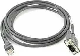 Zebros CBA-R08-S07ZBR nuoseklusis laidas pilkas 2,1336 m RS232 DB9