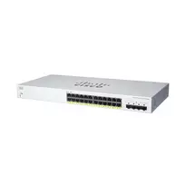 Valdomas L2 Gigabit PoE jungiklis Cisco CBS220-24FP-4G — 24x Gigabit RJ-45, PoE, 56Gbps, MAC 8192, montuojamas į stelažą