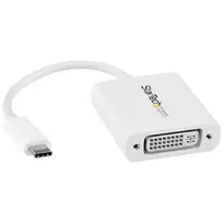 StarTech.com USB-C į DVI adapteris – baltas, 3.2 Gen 2 (3.1 Gen 2), USB Type-C, DVI išvestis, 1920 x 1200 pikselių