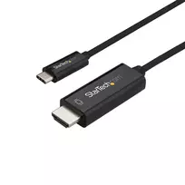 StarTech.com 10ft (3m) USB-C į HDMI laidas - 4K 60Hz USB Type C į HDMI 2.0 vaizdo adapterio laidas - suderinamas su Thunderbolt 3 - nešiojamam kompiuteriui prie HDMI monitoriaus/ekrano - DP 1.2 Alt Mode HBR2 - juoda