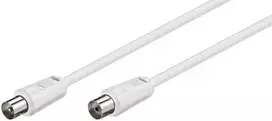 Microconnect COAX050W koaksialinis kabelis 5 m Baltas
