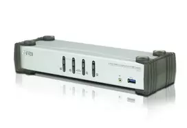 ATEN 4 prievadų USB 3.1 Gen 1 DisplayPort 1.1 KVMP™ jungiklis su garsiakalbiu (KVM kabeliai įtraukti)