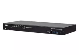 ATEN 8 prievadų USB 3.0 4K HDMI KVM jungiklis, 4096 x 2160 pikselių, 4K Ultra HD, 9,77 W, juodas