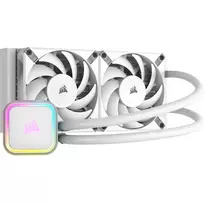 CORSAIR iCUE H100i RGB ELITE procesoriaus vandens aušinimo sistema 1 pakuotė balta 120 mm