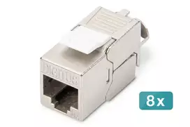 DIGITUS CAT 6A ekranuotas Keystone modulis be įrankių 8 vnt. DN-93615-8