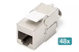 DIGITUS CAT 6A ekranuotas Keystone modulis, beįrankis, 48 vnt. DN-93615-48