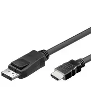 Laido adapteris Alcasa DP-HDMI 2 m DisplayPort į HDMI A tipas juodas