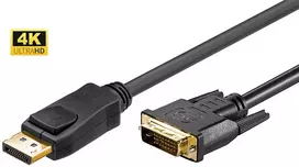 Microconnect DP-DVI-MM-500 vaizdo kabelio adapteris 5 m DisplayPort DVI-D juodas