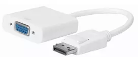 MicroConnect DPVGA15CMW adapteris vaizdo kabeliui 0,15 m VGA (D-Sub) DisplayPort Baltas