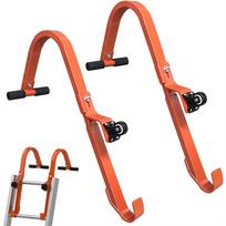 Ladder Roof Hook Alloy Steel Multifunctional Extension Ladder Stabilizer for Gutter Cleaner Roofer Painter raudona
