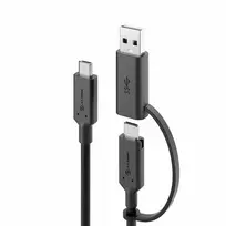 ALOGIC Elements Series USB-C į USB-C laidas su USB-A adapteriu 1,2 m 5A 10Gbps