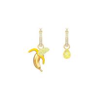 Swarovski No Regrets Banano nelygūs banano auskarai paauksuoti 5453571 auksas