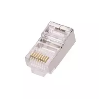 Extralink RJ45 jungtis CAT5E FTP 8P8C skaidri