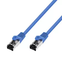 Patchcord LAN Extralink Kat.8.1 S/FTP 3 m Mėlynas 40G - varinis vytos poros kabelis (EX.38855)