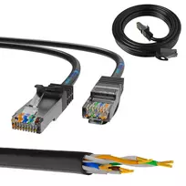 Tinklo kabelis Extralink LAN Patchcord Kat.5e RJ-45 F/UTP 0,5 m juodas