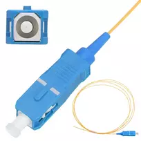 Pigtail SC/UPC PVC vienmodis Extralink G.657.A1 FTTH 900 µm 1 m geltonas