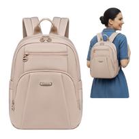 Beige women's city backpack, for 10.9  iPad, waterproof, 9.3 L. for studies and every day. chantria cb770khaki.