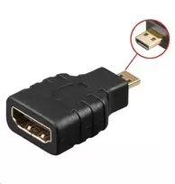 MicroConnect HDM19F19MM lyties keitiklis Micro HDMI į HDMI juodas