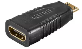 MicroConnect HDM19F19MC adapteris mini HDMI (C tipo) į HDMI (A tipo) lizdą, juodas