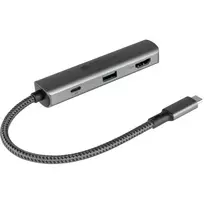 USB Type-C centrinis įrenginys Alcasa HUB-C002A 5000Mbit/s HDMI USB 3.0