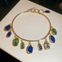 Vintage Colorful Water Drop Crystal Necklace 2026 New Retro Choker Jewelry