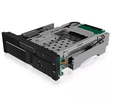 ICY BOX IB-173SSK 2-fach Wechselrahmen für 1x 2,5 und 1x 3,5 SATA/SAS Festplatten