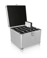ICY BOX IB-AC628 Dėklas Lagaminas Metalinis, Plastikinis Sidabrinis