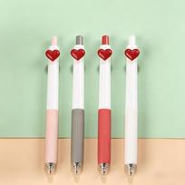 Cute Heart Love Gel Pen 0.5mm Black Writing Pen Cloud Ballpoint Pen for Work Test Homeworkfor School Office Party Gift