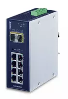 PLANET IGS-10020MT valdomas L2+ Gigabit Ethernet tinklo jungiklis 8 prievadai + 2 SFP juodos spalvos